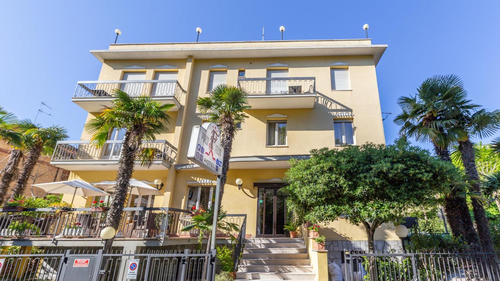 Hotel Parco Fellini Rimini Exterior foto